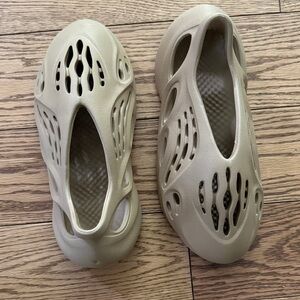 adidas Beige Slip-On Athletic Shoes